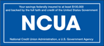 Savings are federally insured up to $250,000 by NCUA